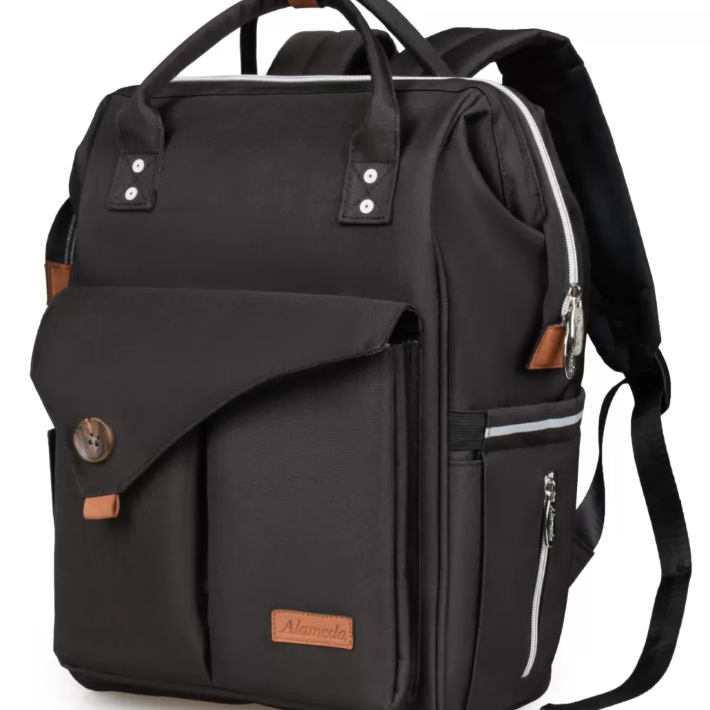 Alameda Diaper Backpack - Large - Jet Black