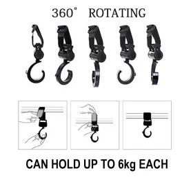Alameda Rotating Compatible Stroller Hooks