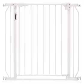 Baby Safe - Metal Safety LED Gate with 10cm Extension - White
