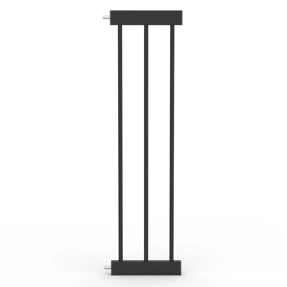 Baby Safe Wooden Safety Gate w/t 21cm Black Extension - Natural Wood