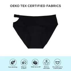 Core Comfort Flexi Period Pants - Black, S/M