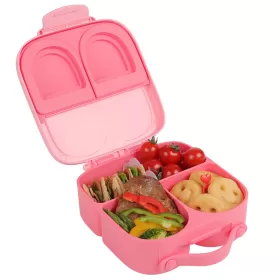 Eazy Kids Bento Box wt Insulated Lunch Bag Combo-Pink
