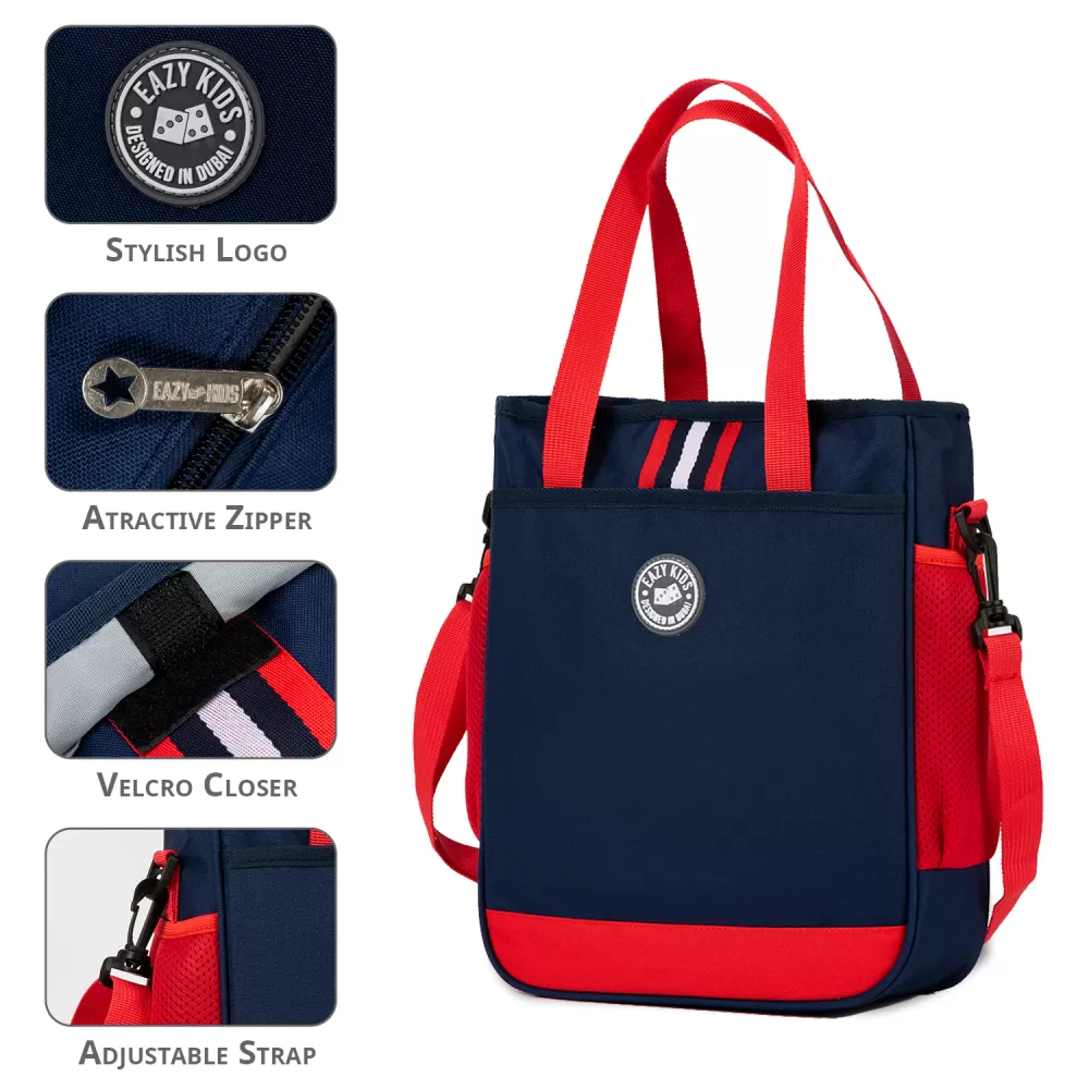 Eazy Kids School Bag Combo Set- Blue