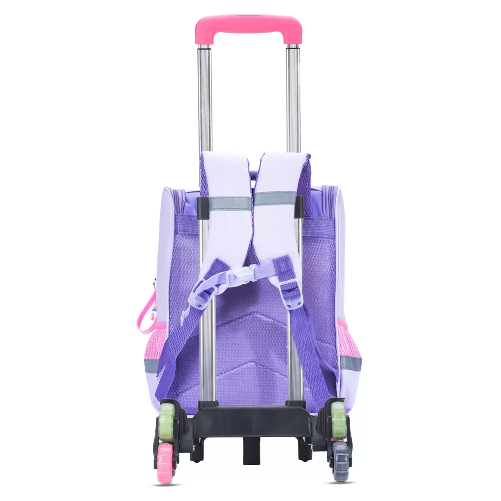 Eazy Kids School Bag Unicorn wt Trolley - Prince Purple