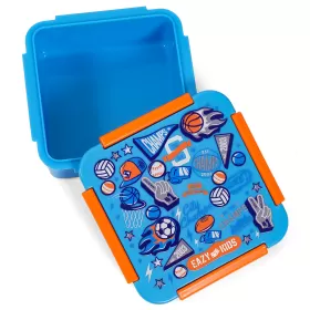 Eazy Kids Lunch Box Set, Soccer - Blue