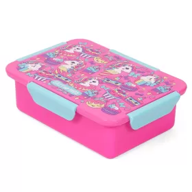 Eazy Kids Lunch Box Set, Unicorn Desert - Pink
