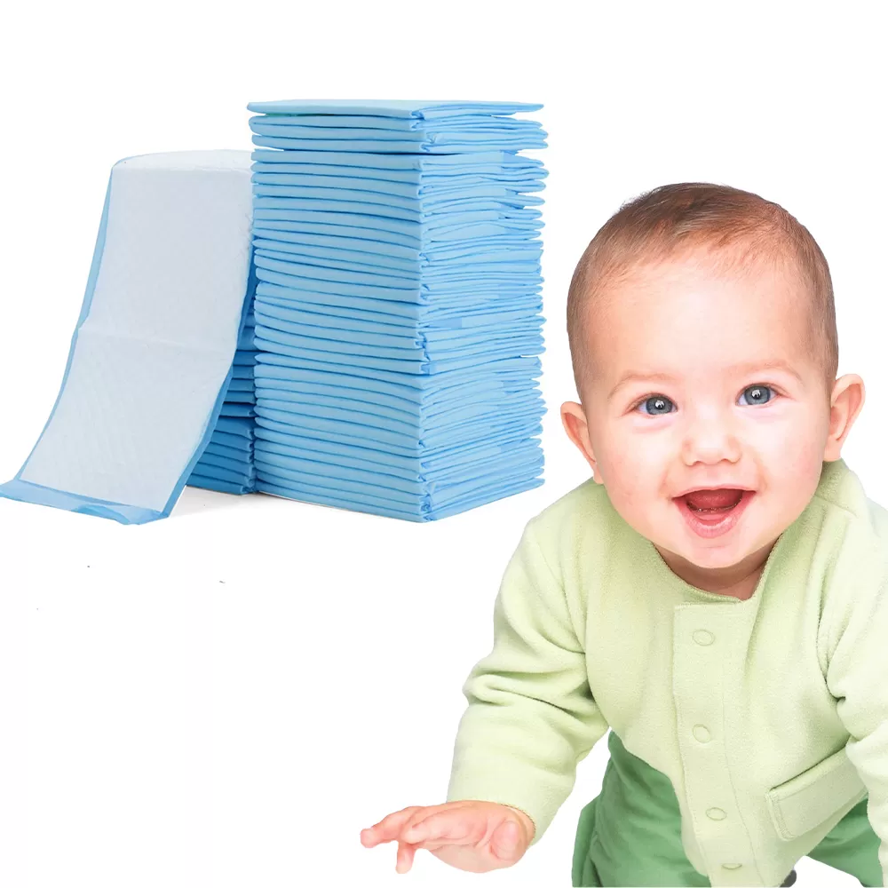 Sunveno Diaper Caddy with 100pcs Blue Changing Mats - Grey