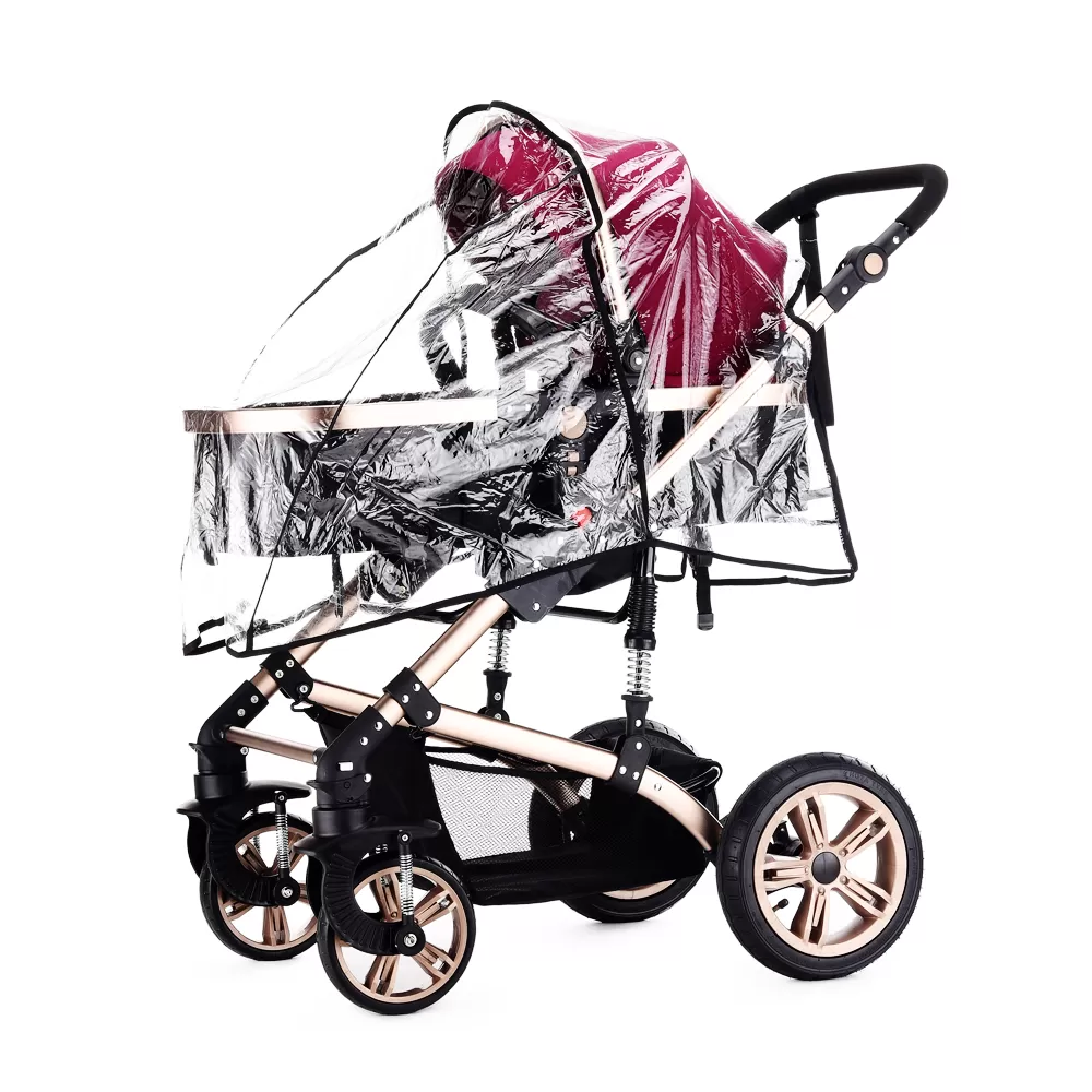 Teknum 3 in 1 Pram stroller with Sunveno Fashion Diaper Tote Bag - Wine