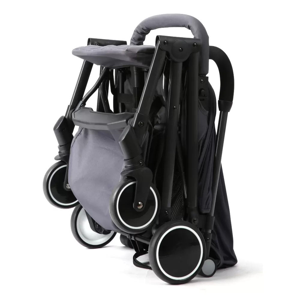 Travel Lite Stroller - SLD by Teknum with Sunveno Styler Fashion diaper Bag - Dark Grey