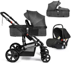 Teknum 4 in 1 Travel System w/t Car Seat - Space Grey