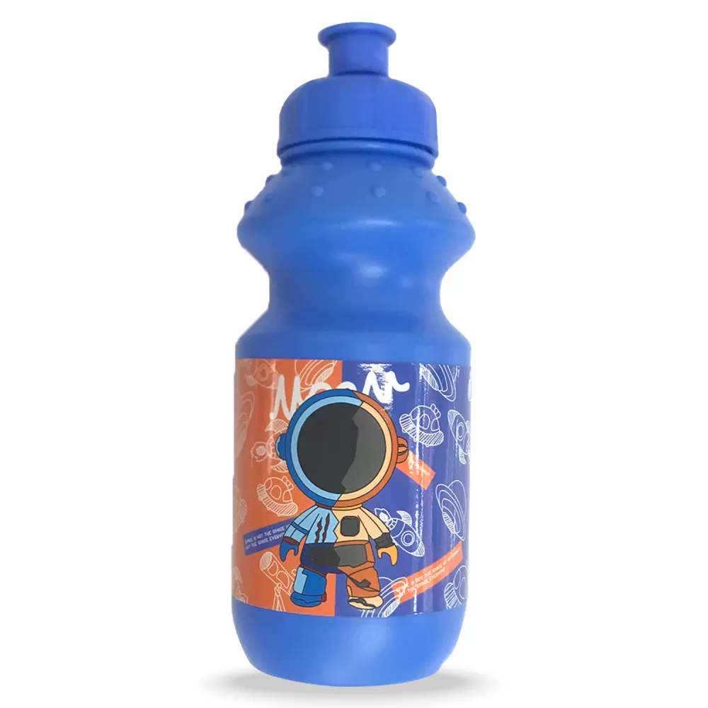 Eazy Kids - Set of 2 - Lunch Box &amp; Water Bottle - Astronaut Blue