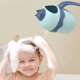Eazy Kids Royal Baby Head Shampoo Wash Rinse Shower Mug - Blue, 500ml