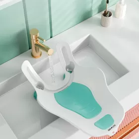 Eazy Kids 2-IN-1 Sink Bath Support tub and Butt cleaning station-Green