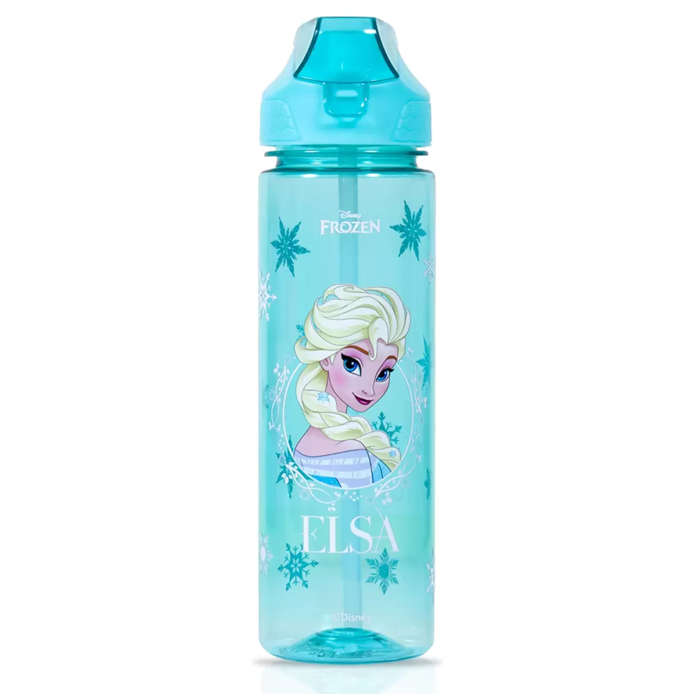 Disney Frozen Princess Elsa 2-In-1 Tritan Water Bottle-Baby Green (650ml)
