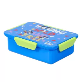 Disney Mickey & Friends 1/2/3/4 Compartment Convertible Bento Lunch Box-Blue