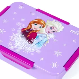 Disney Frozen Princess 1/2/3/4 Compartment Convertible Bento Lunch Box-Purple