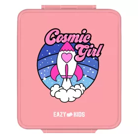 Eazy Kids Jumbo Bento Lunch Box w/t Insulated Jar-Cosmic Girl Pink