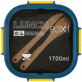 Eazy Kids Lunch Box -Blue (1700ml)