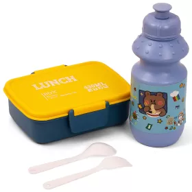 Eazy Kids Lunch Box wt Bottle - Blue