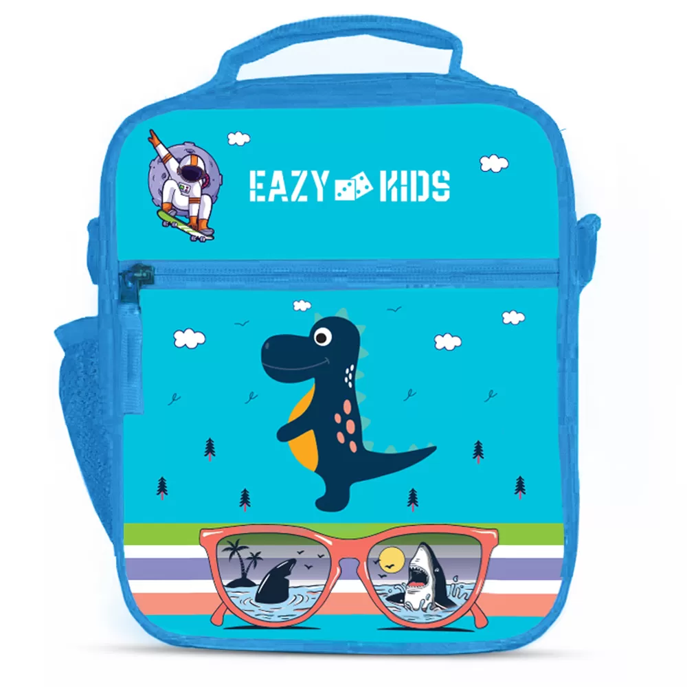 Eazy Kids - Bento Lunch Bag - Dino Blue