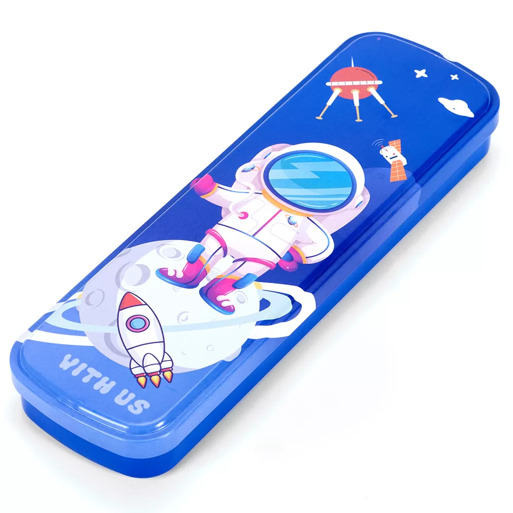 Eazy Kids Pencil Box -Astronaut wt Satellite