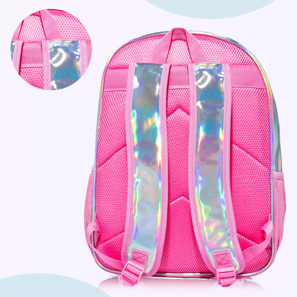 Eazy Kids-18&quot; School Bag Lunch Bag Pencil Case Set of 3 Girl Power-Pink