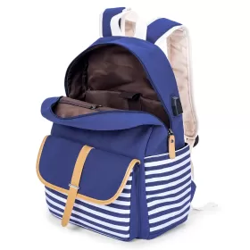 Eazy Kids Classic School Bag-Blue