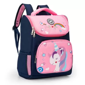 Eazy Kids-Back to School-16" Unicorn School Backpack-Pink