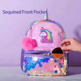 Eazy Kids Unicorn Sparkle Backpack-Pink