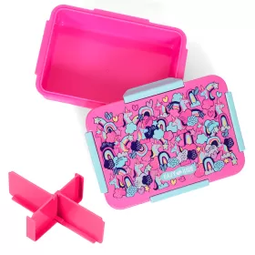 Eazy Kids Lunch Box, Unicorn - Pink, 850ml