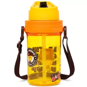 Eazy Kids Water Bottle 500ml wt Straw - Yellow