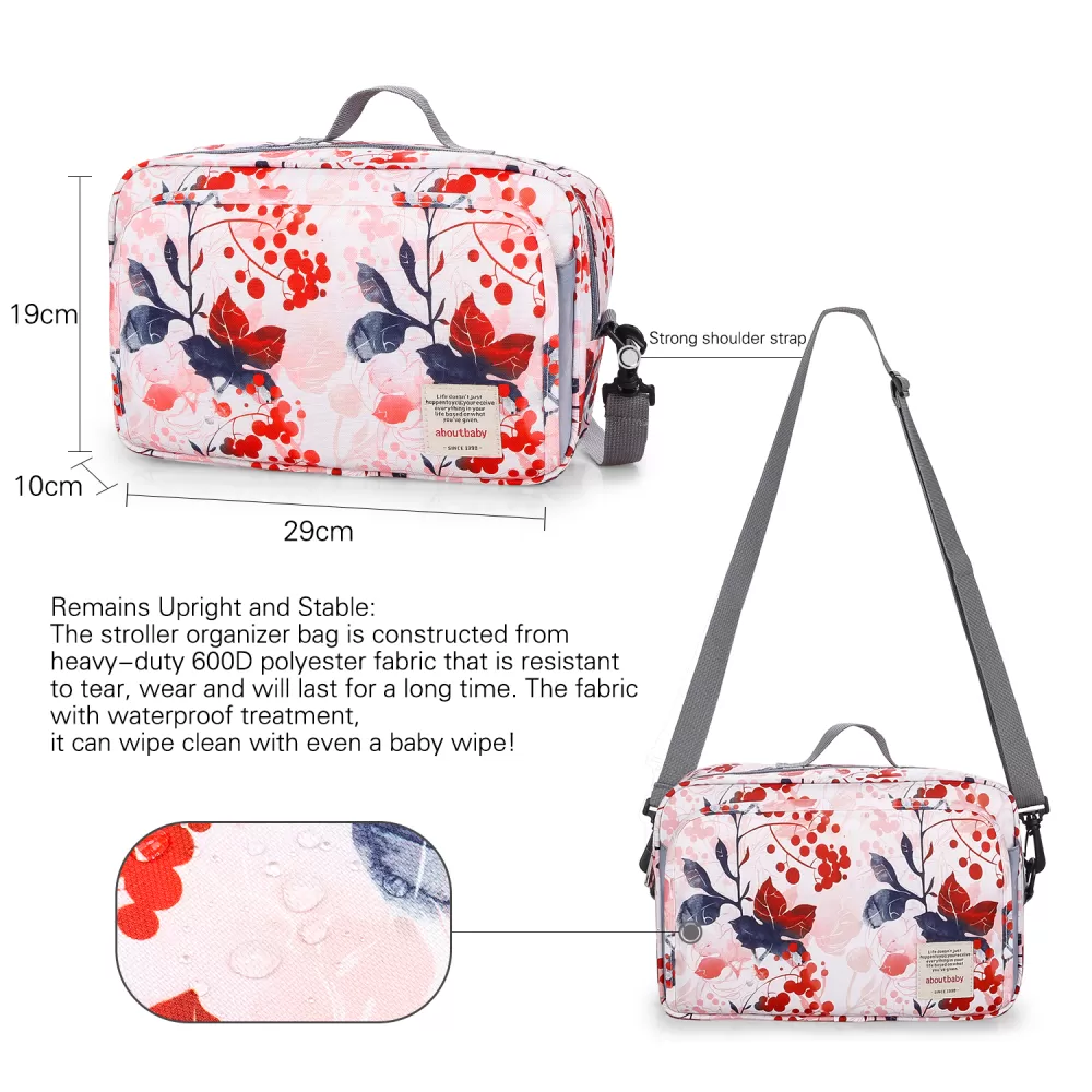 Little Story Baby Diaper Changing Clutch Kit-Floral Pink
