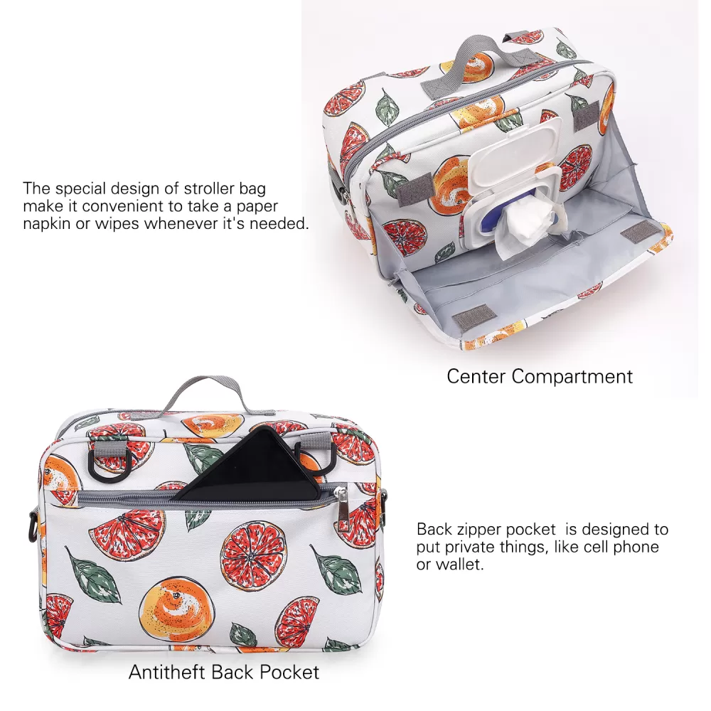 Little Story Baby Diaper Changing Clutch Kit-Fruity White