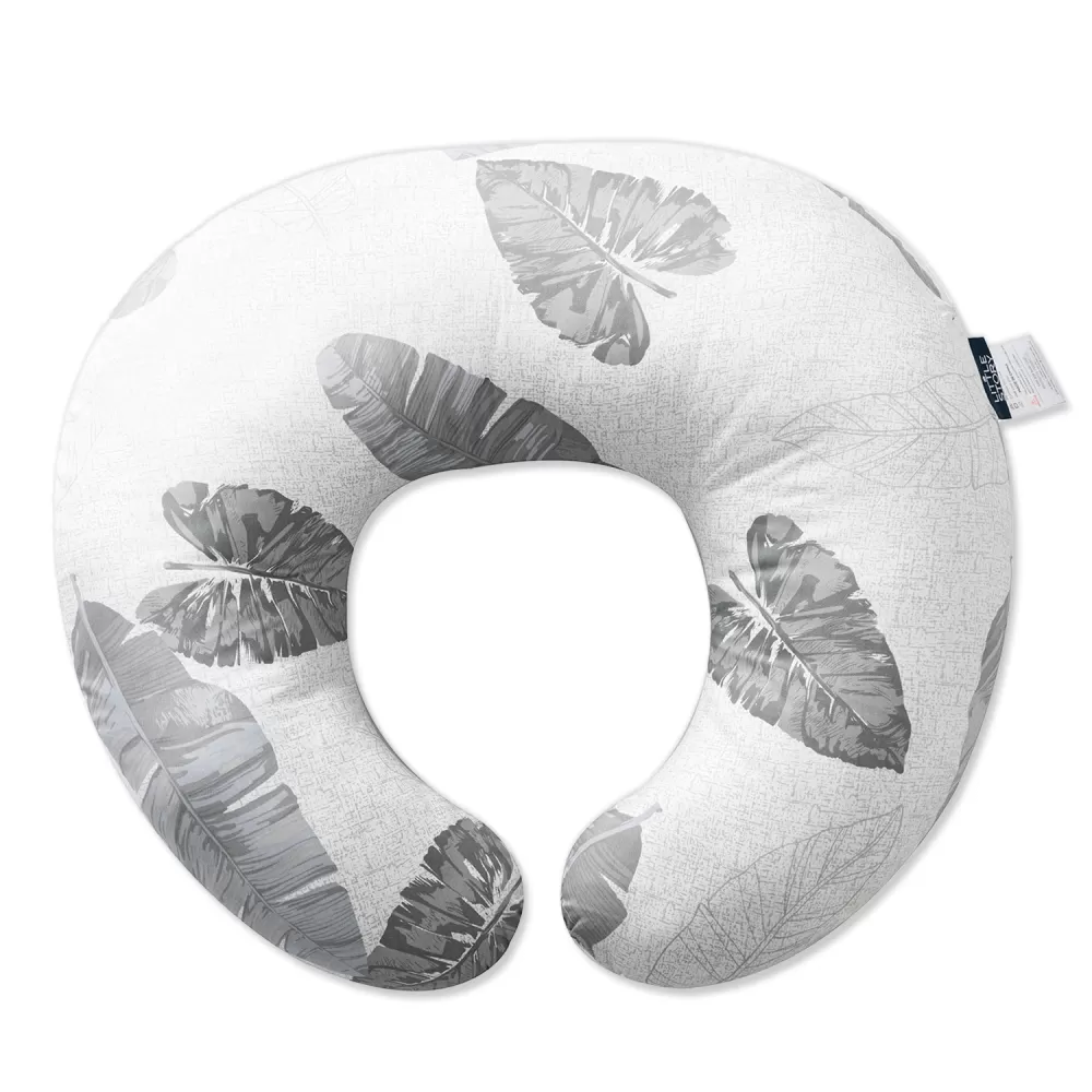 Little Story Baby Nursing and Feeding Pillow - Leaves, 0-9 Months