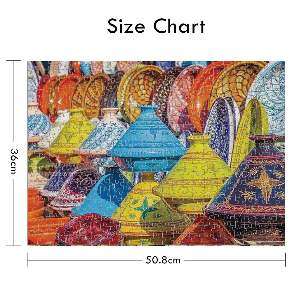 Little Story Jigsaw Puzzle Educational &amp; Fun Game (Moroccan Art &amp; Culture) - 500 pcs