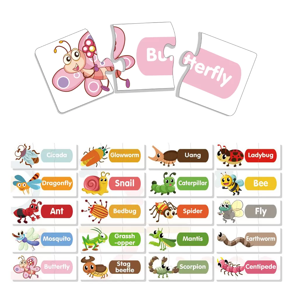 Little Story 20-in-1 Matching Puzzle Educational &amp; Fun Game - Insects