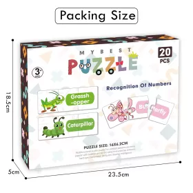 Little Story 20-in-1 Matching Puzzle Educational & Fun Game - Insects