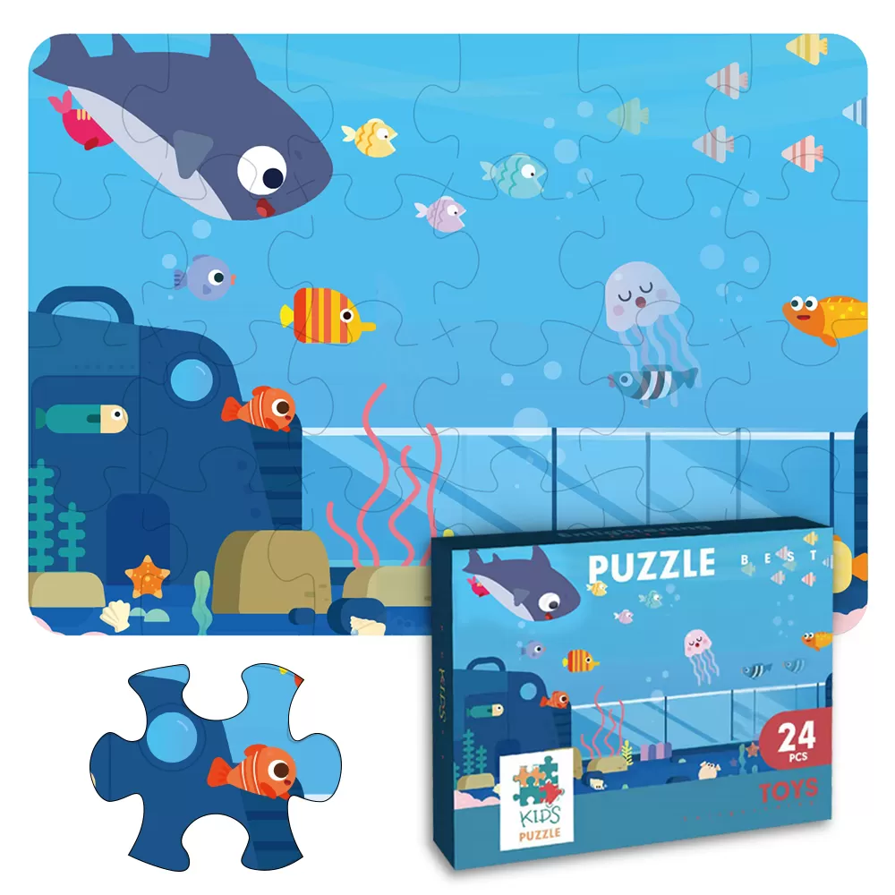 Little Story Jigsaw Puzzle Educational &amp; Fun Game (Life Under Water)- 24 pcs