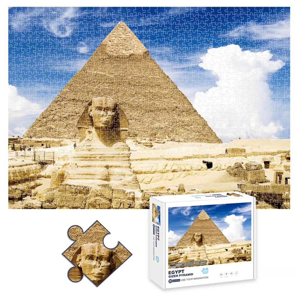 Little Story Jigsaw Puzzle Educational &amp; Fun Game (The Great Pyramid of Giza, Egypt)-1000 pcs