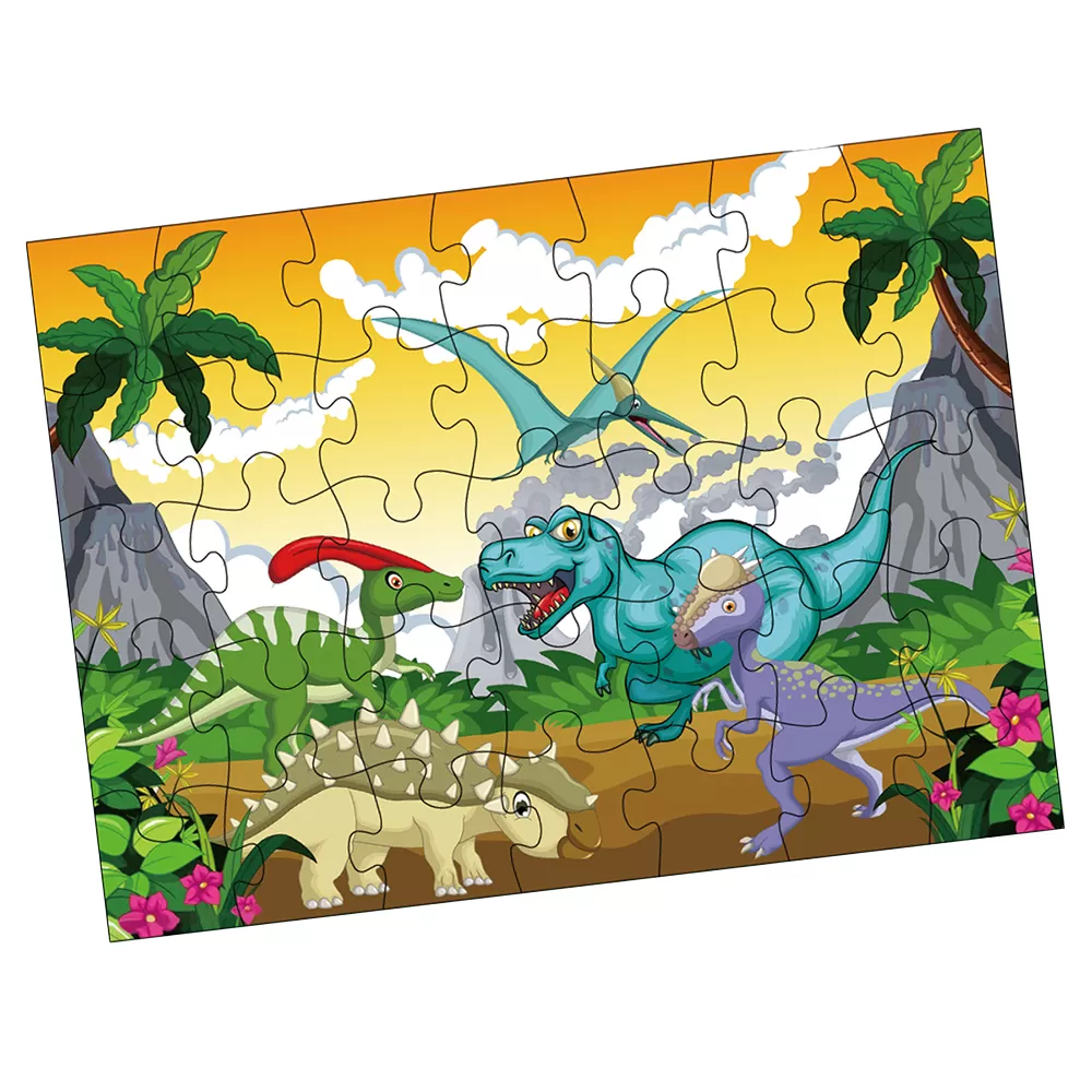 Little Story Jumbo Floor Jigsaw Puzzle Educational &amp; Fun Game (Dinosaurs World)- 35 pcs