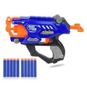 Little Story Kids Manual Bullet Gun wt 10pcs Soft Bullets - Blue