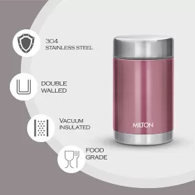 Milton Cruet Thermosteel Hot and Cold Soup Flask 515 ml Pink