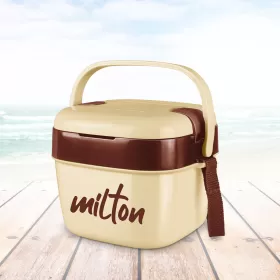 Milton Cubic Small Inner Stainless Steel Lunch Box 1100 ml Ivory