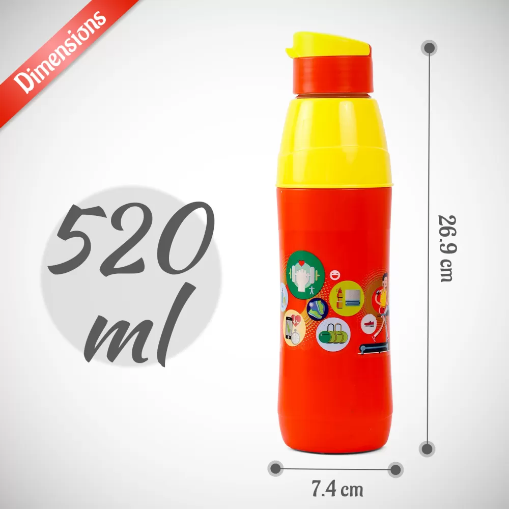 Milton Kool Style Water Bottle 520ml Orange