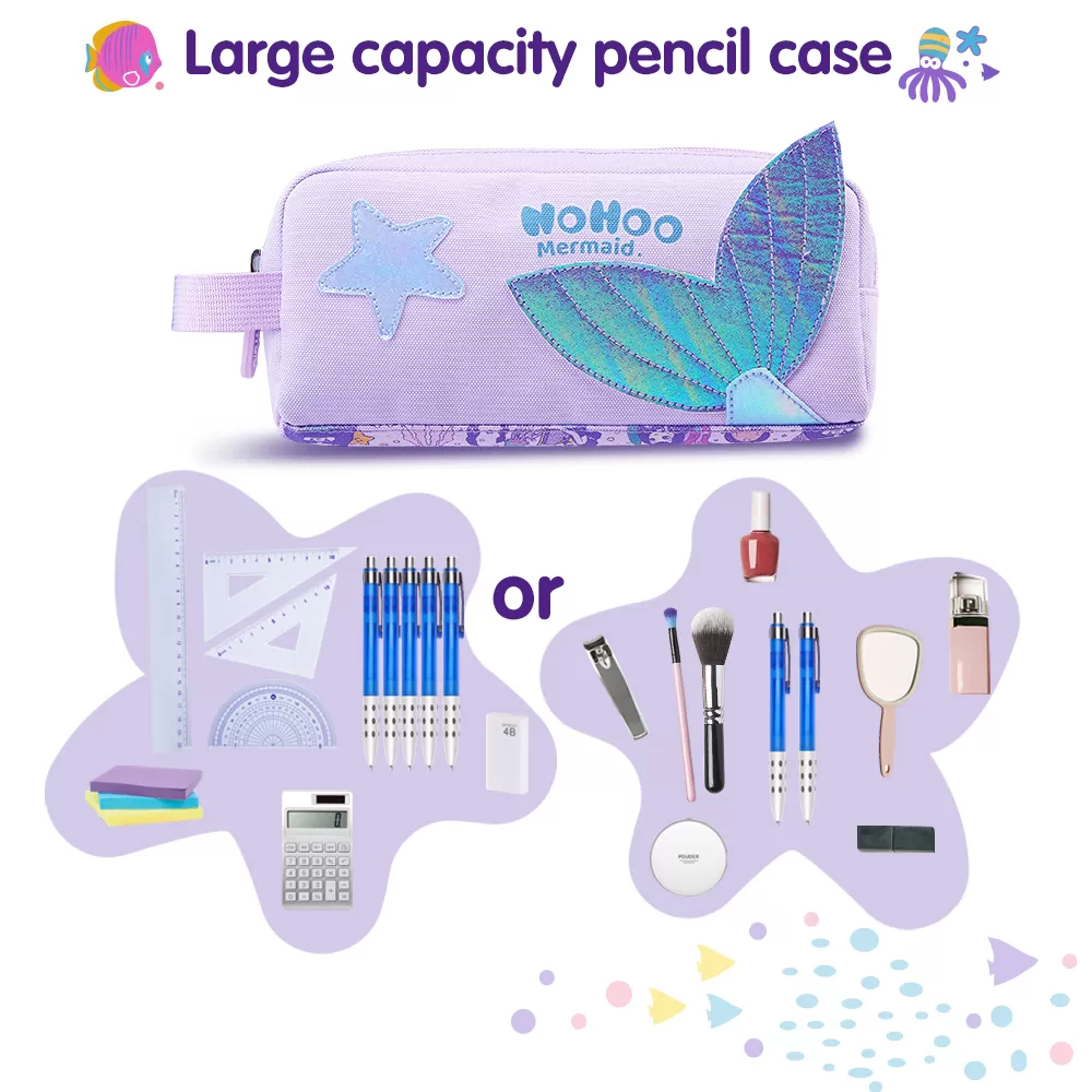 Nohoo Kids Pencil Case / Colour Bag Mermaid - Purple