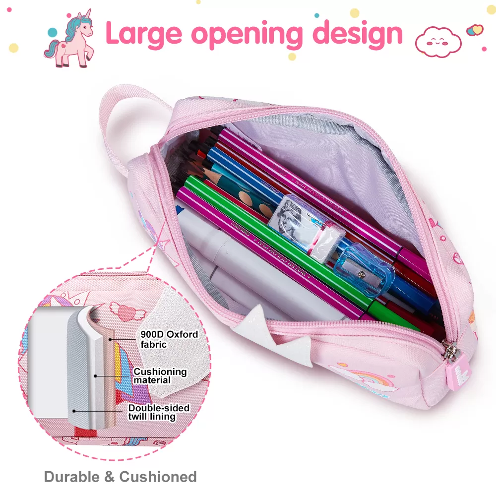 Nohoo Kids Pencil Case / Colour Bag Unicorn - Pink