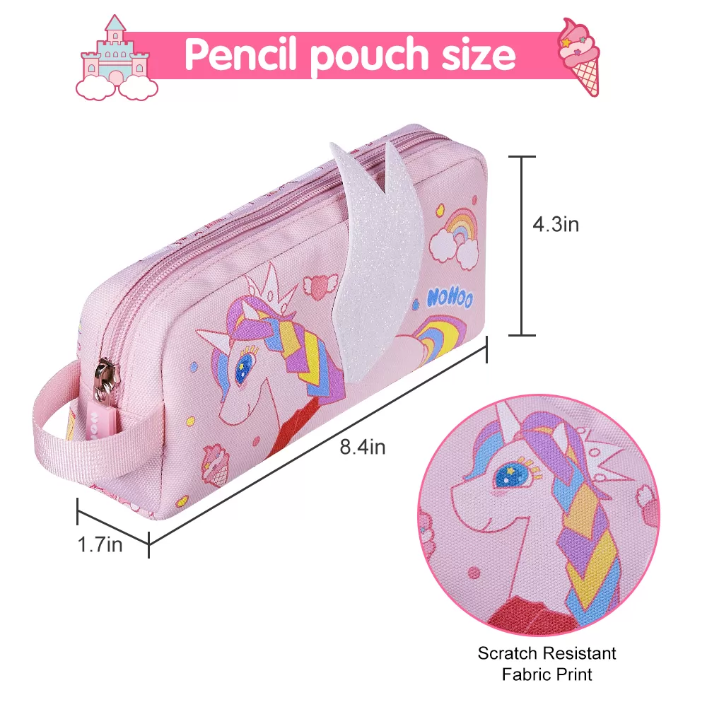Nohoo Kids Pencil Case / Colour Bag Unicorn - Pink