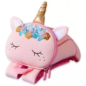 Nohoo Pre School 3D Bag Unicorn Pink (Medium)