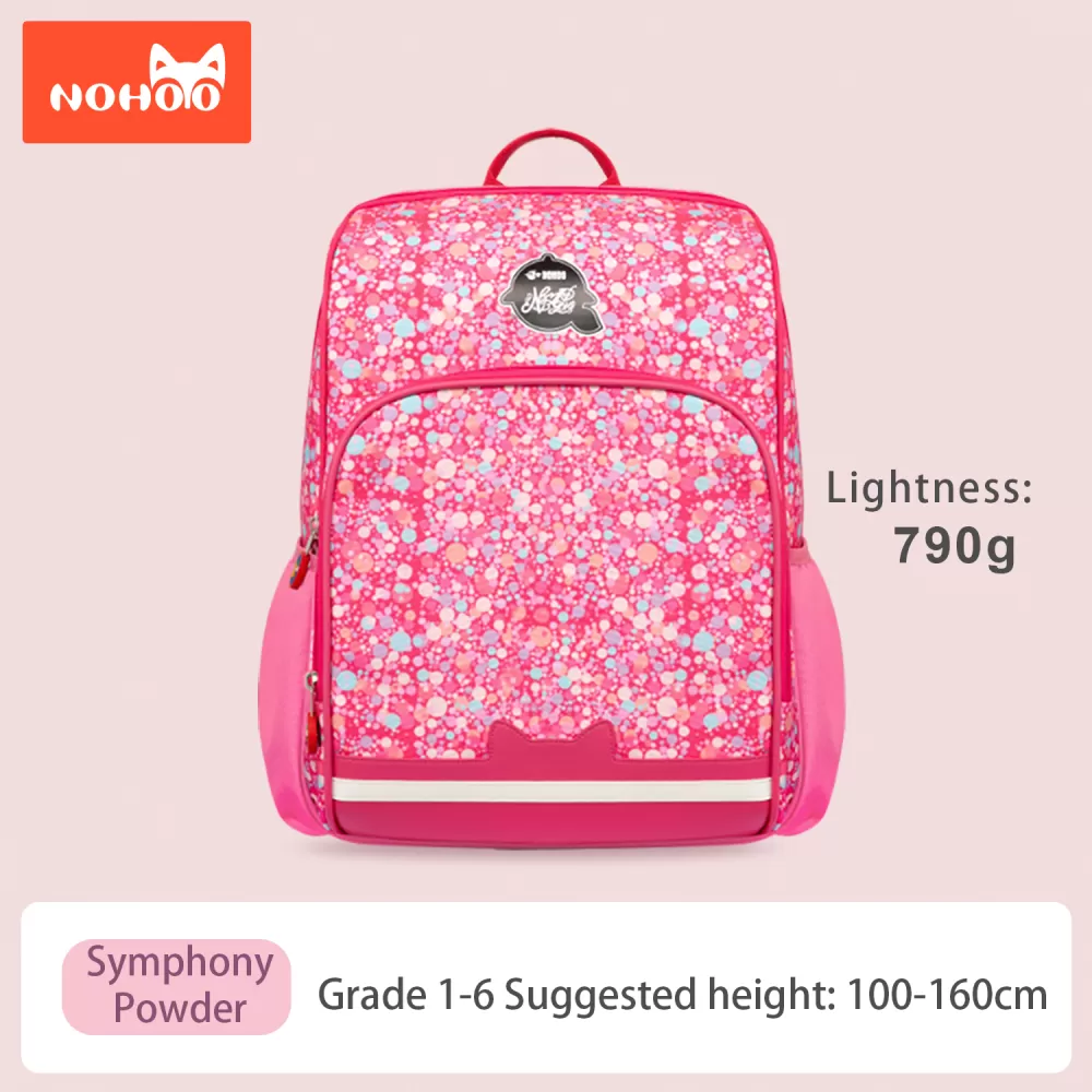 Nohoo School Bag-Retro Pink