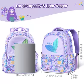 Nohoo Kids 16 Inch School Bag Mermaid - Purple